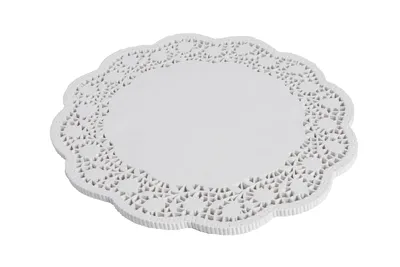 Naperon Branco Redondo 30 cm