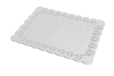 Naperon Branco Retangular 5L 47x32 cm