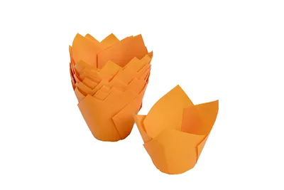 Formas Papel Tulipa Cor de Laranja