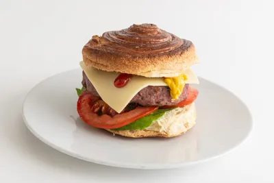 Pão de Hambúrguer Folhado