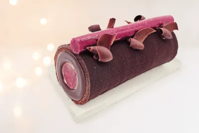 Tronco de Natal de Framboesa