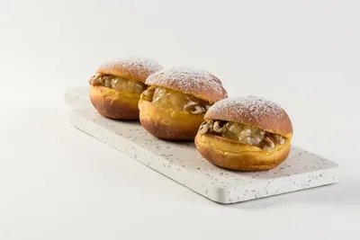 Bola de Berlim de Abóbora, Pêra e Noz